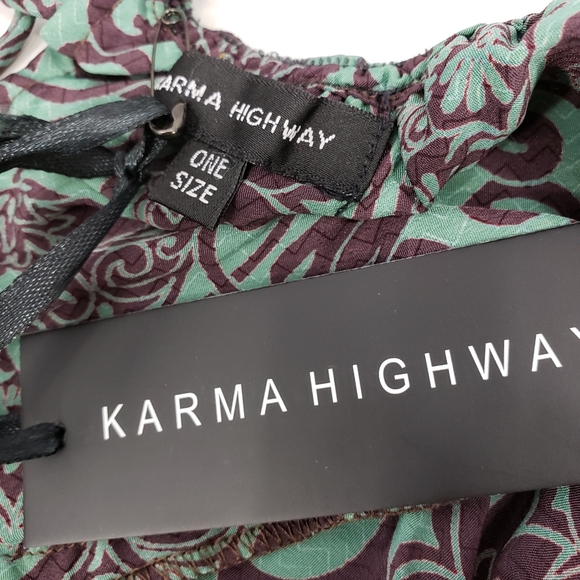 KARMA HIGHWAY boho tropical maxi dress - Picture 7 of 8